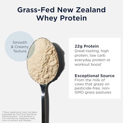 Image of Designs for Health WheyCool - Grass Fed Whey Protein Powder Supplement with 22g Protein, May Support Athletes, Muscles + Energy - Non-GMO + Gluten-Free, Unflavored + Unsweetened (30 Servings / 900g)