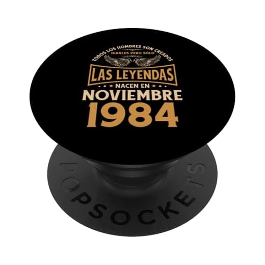 Cumpleaños Hombre Regalos Las Leyendas Noviembre 1984 PopSockets PopGrip Intercambiable