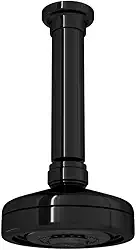 Chuveiro com tubo de teto AcquaPlus, Black Noir, Deca, 1990.BL.TET.NO