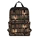 Hunihuni Bücherregal Raum Bücherregal Bücherregal Büchertasche Multifunktional Casual Schule Büchertasche Wandern Reisen Daypack Schultertasche