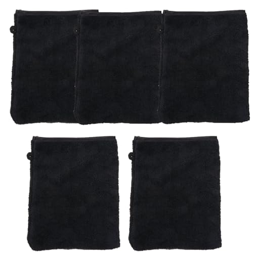 Zktfyshk Paquete de 5 guantes de microfibra para limpieza facial, suaves, reutilizables, desmaquillantes, 21 x 15 cm