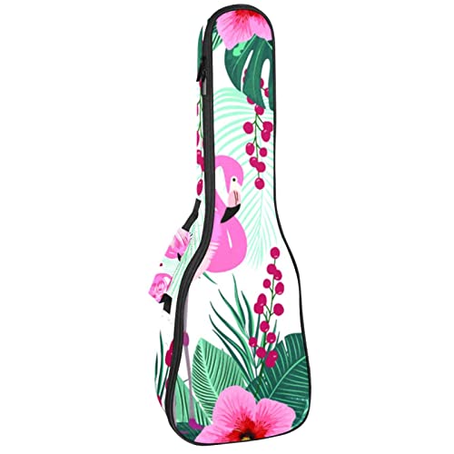 Sac de transport pour ukulélé flamant rose tropical Housse de transport pour ukulélé Housse imperméable Oxford 10 mm d… - Les Beatles, Paul McCartney, John Lennon, RIngo Starr, George Harrison Sac de transport pour ukulélé flamant rose tropical Housse de transport pour ukulélé Housse imperméable Oxford 10 mm d…