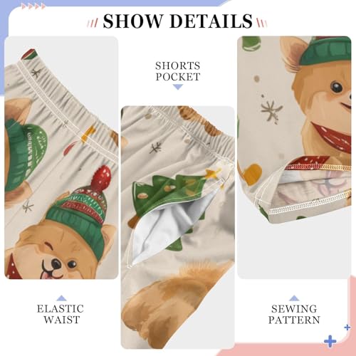 ZZXXB Pomeranian Lamps Boys Long Pants Soft Trousers Elastic Waist Kids Lounge Bottoms with Pockets S-XL4