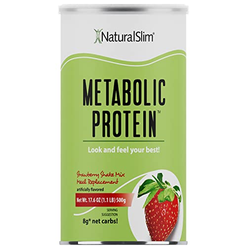 NaturalSlim Metabolic Whey Protein Powder Strawberry Low Carb, Meal