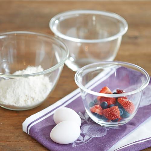 Image of HARIO MXPN-3704 Heat Resistant Glass Bowl, 30.4 fl oz (900 ml), 59.1 fl oz (1,500 ml), 78.6 fl oz (2,2
