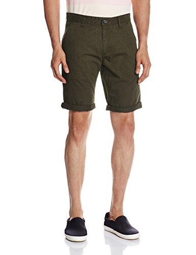 Image of DJ&C Men's Cotton Shorts (8907403246832 1000438421005 36 Olive)