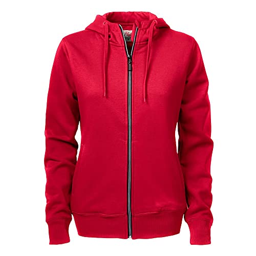 Veste à capuche femme rouge 2XL ample pour ne plus choisir entre confort et style
