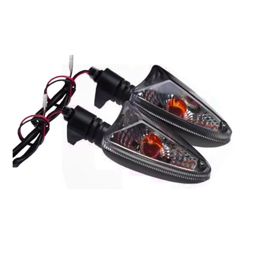 JIANYISR Blinker Motorrad Kompatibel Mit Aprilia RSV 4R Caponord 1200 RS4 125 SXV550 SR Motard Motorrad-Blinker(Smoke With wire)