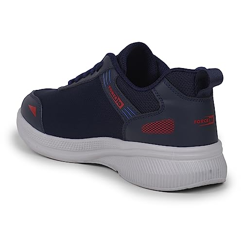 Image of Liberty Force 10 Navy Blue & Olive Green Running Shoes for Men