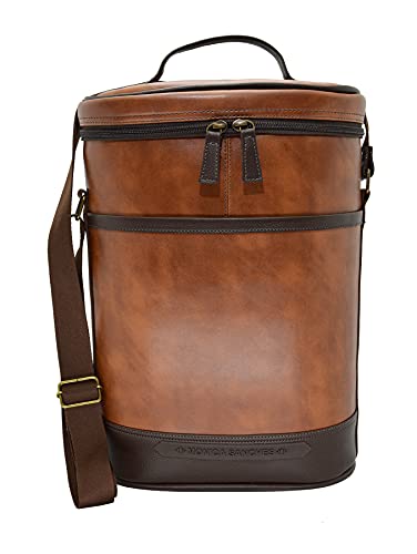 Wine Bag Monica Sanches - Bolsa Térmica para Vinho 2 Garrafas Marrom