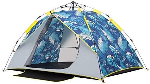 Lhak Carpa portátil Actividades al Aire Libre Tienda de campaña cúpula de Senderismo 2-3 Personas Puerta Impermeable Viajes Playa Plegable for la Familia, 205 * 150 * 120 cm (Color : A)