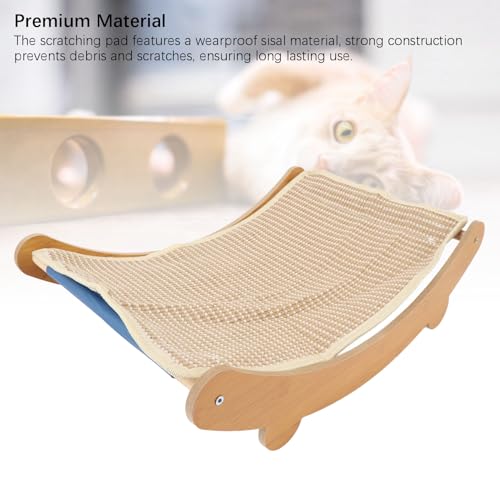 Arranhador Multifuncional para Gatos, Almofada para Arranhar Cama de Sisal, Base Reforçada para Prot