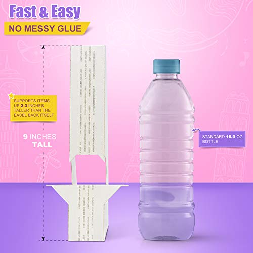 Lineco, 9 Inch, White Adhesive Self Stick Easel Stand Back, Double Wing, For Art Photos, Pack Of 25 #TOP4