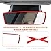 SHMZK Car Rear View Mirror Protector Frame, Silicone Rearview Edge Protective Cover Compatible with Model 3/ Y, Auto Rear View Trim Frame Decoration, Interior Car Accessories (Red)