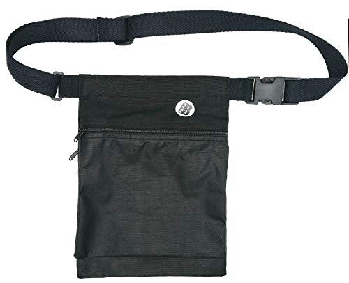 Plan B, Sac à Ceinture Laterale Basique, 27 x 20 cm, avec 2 Poches et Ceinture Réglable, Noir