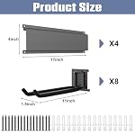 WALMANN Wall Mounted Garden Tool Rack Garage, Folding Chair Storage Rack - Image 5