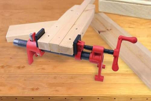 Image of Bessey BPC-H34,3 /4-In. H Style Pipe Clamps - Incredibly Versatile,Easy To Assemble,Indespensable Workshop Clamp For Woodworking,Carpentry,Home Improvement,and DIY Projects,(Pack of 4)