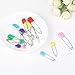 Generic Baby Safety Pins Reusable Plastic Head Nappy Pins Colored Cloth Diaper Pins Safety Locking Pins 15 Pieces Nice Design
