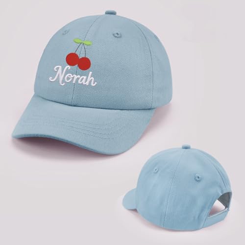 Image of Personalized Baby Infant Baseball Cap Custom Boys Girls Embroidered Sun Hat Custom Trucker Hats for Toddler Kids