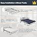 Imperijade 10mm Bunkie Board (60”x80” Large Queen Size) |Heavy Duty Wood, Low Profile Bed Support,Breathable, Noise Minimizing, Moisture Resistant | Bed Support Board, Fodable Box Spring Support Slat