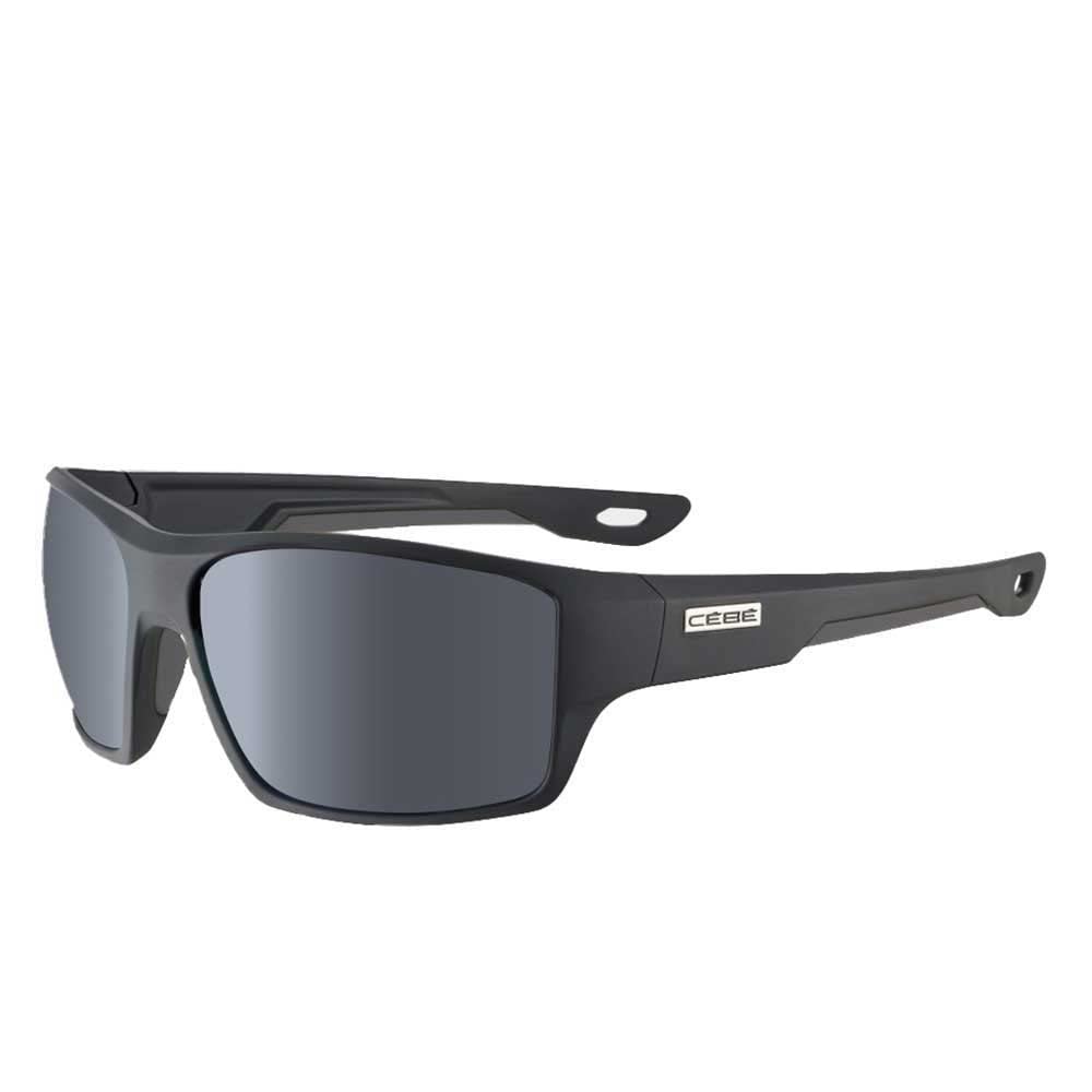 Cébé Occhiali, Strickland Black Matte-Zone Polarized Grey Silver, L Unisex Adulto