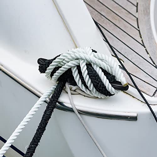 12 Pack Black Nylon Boat Cleat, Dock Cleats 4 Inch, Rope Cleat, Tie Down Cleats With Screws For Sailboat Marine Deck Nautical Decor Cord Kit Accessories #TOP5