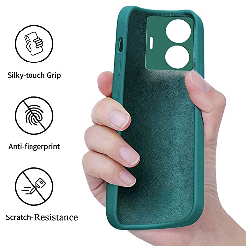 Image of A rtistque Back Cover Case for iQOO Z6 44W / Vivo T1 44W with Camera Protection | Shockproof TPU | Stylish Protective Design | Slim Fit | Ultra Matte | Vivo T1 44W / iQOO Z6 44W Back Cover - Green