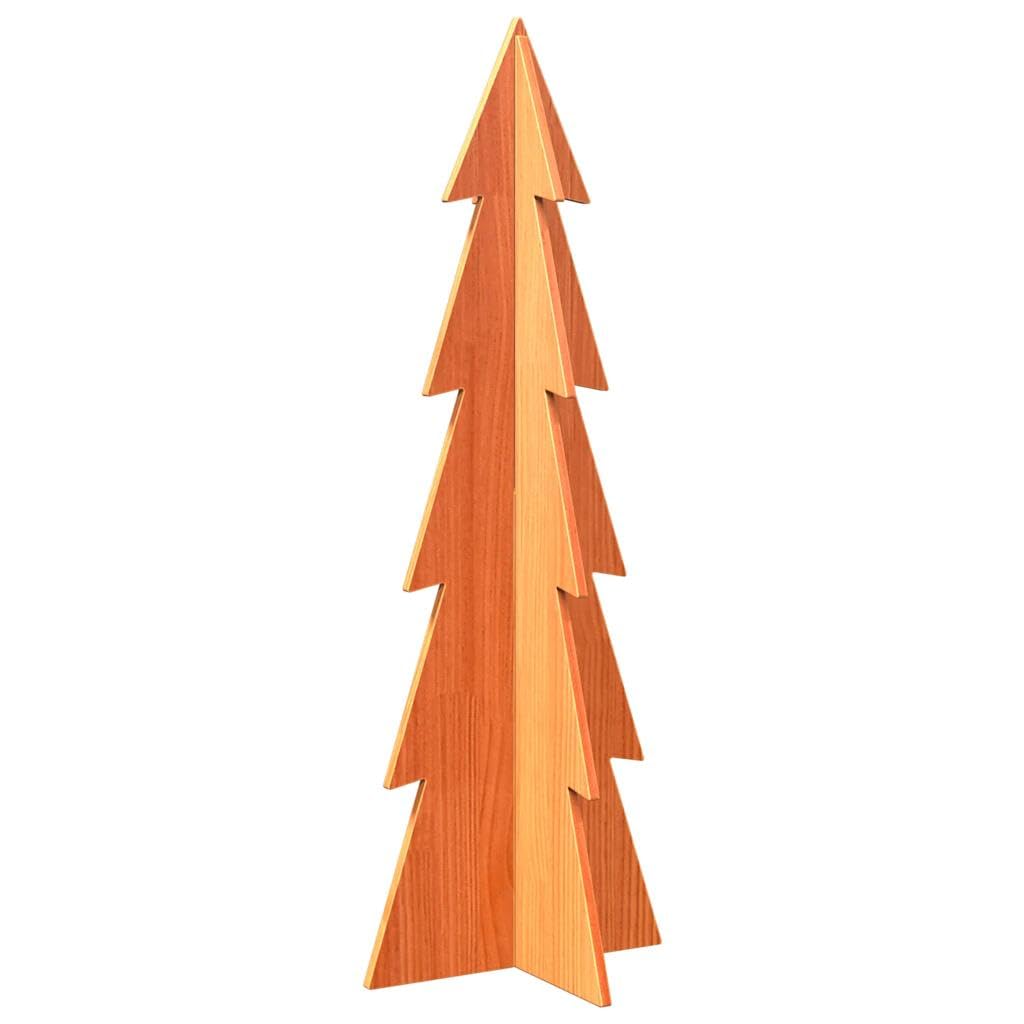 Árbol de Navidad de Madera Maciza 112 cm