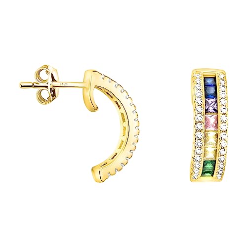 Boucles d'Oreilles en Argent 925 SOFIA MILANI avec Clou en Zircon pour Femme