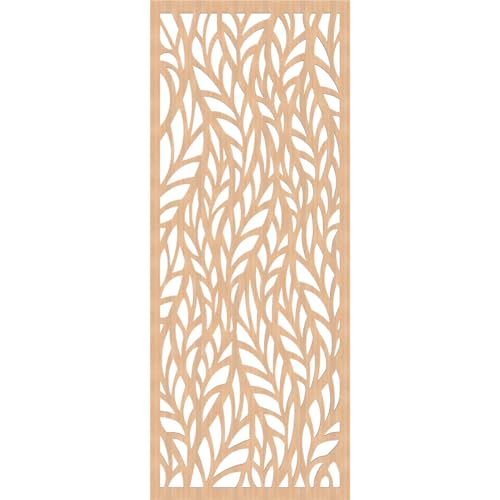 Image of Ortonville Decorative Pierced Fretwork Wood Wall Panels, 21 3 /8 inchW x 54 3 /8 inchH x 1 /4 inchT, Hickory
