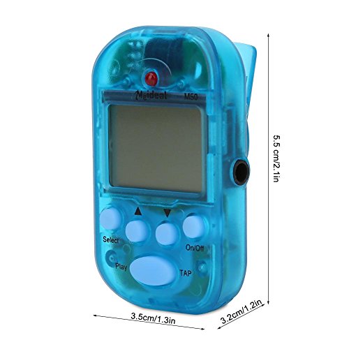 Mini métronome M50 LCD numérique Beat Tempo pour piano, violon, guitare, trap batterie (Bleu) - Les Beatles, Paul McCartney, John Lennon, RIngo Starr, George Harrison Mini métronome M50 LCD numérique Beat Tempo pour piano, violon, guitare, trap batterie (Bleu) – Image 5