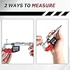 VINCA Absolute IP64 Origin Digital Micrometer, DMCA-0105 0-1"/0-25mm, 0.00005" /0.001mm Resolution, Hold Function, Carbide Tip #3