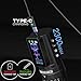 Wormhole Tattoo Gun Kit Tattoo Kit with 7 Adjustable Stroke 2,300mAh Power Wireless Tattoo Machine with Normal/Jump-Start/Dot Working Mode with LED Digital Display for Artist WTK381
