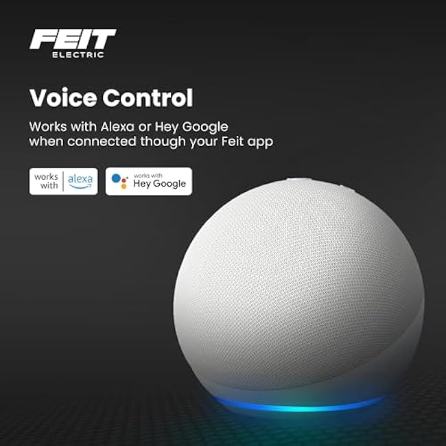 Feit Electric Smart RGBW Landscape Light Fixture, 12W, 800 Lumens, Tunable White (2700K-5000K), Color-Changing, Dimmable, Wi-Fi Enabled, Works with Alexa & Google Home, Matte Black, Weather-Resistant