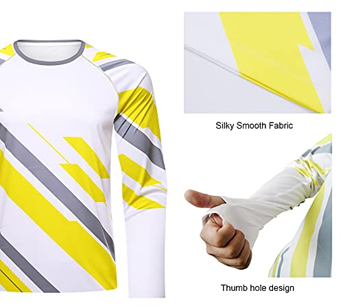 sponeed Men Long Sleeve UPF 50+ Shirts Sun Protection4