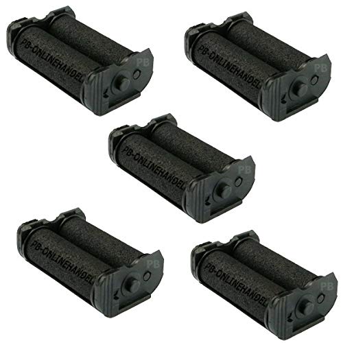 Doppelfarbrollen für Auszeichner Contact Duo 2-Zeiler 5er Blisterpack