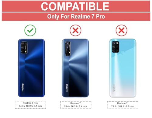 Image of COVERBLACK Soft Rubber Back Cover Compatible Model for Realme RMX2170 / Realme 7Pro - Transparent