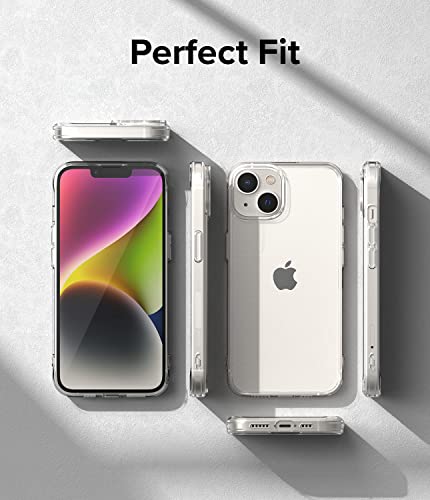 Image of Ringke Fusion Prevents Oily Smudges Compatible with iPhone 14 Case, Anti-Fingerprint Technology Easy to Hold Feels Velvety Soft Phone Cover for Women, Men - Matte Clear.