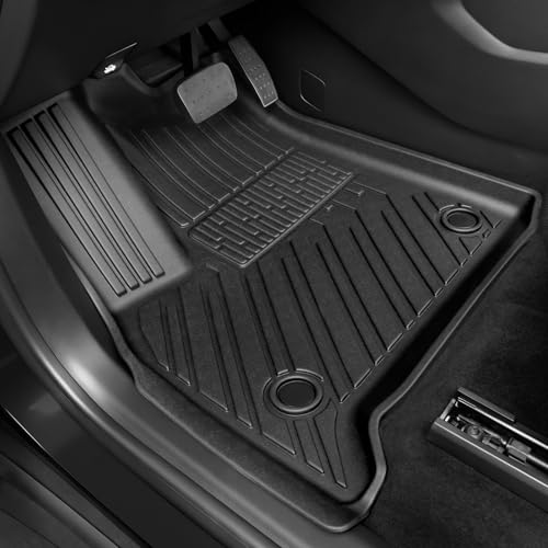 Image of Floor Mats for Chevy Traverse 2018-2023, All Weather Floor Mats Trunk Cargo Liner with Backrest Protectors Accessories, Full Coverage Set (Fit 7 Seats)