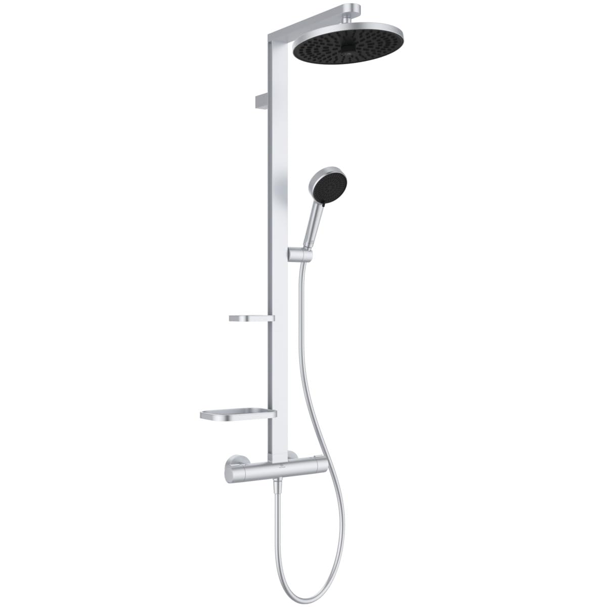 Ideal Standard Ceratherm Alu+ Rear Fed Thermostatic Multi Head Shower With 2 Heads & 1750M Hose Length