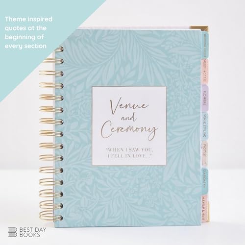 Award Winning 2025 | Luxury White & Gold UK Wedding Planner book organiser | Engagement Gift for Brides & Grooms | A Beautiful Complete Organiser Diary with Matching Gift Box & Smartphone App - 5