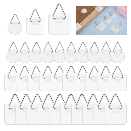 60 Pack Adhesive Picture Hanging Hooks