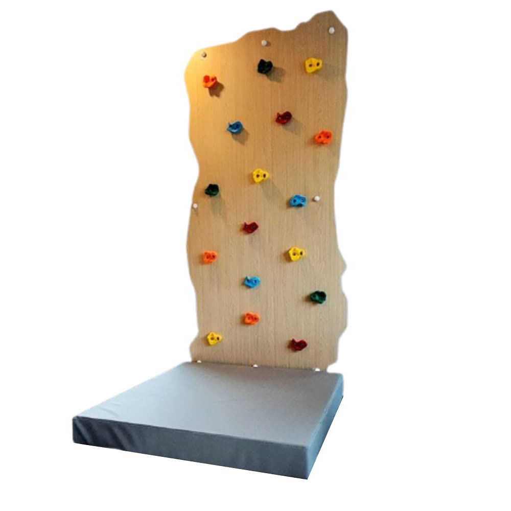 Moon Kids Rock Face Climbing Wall Panel With Multicolor Grips