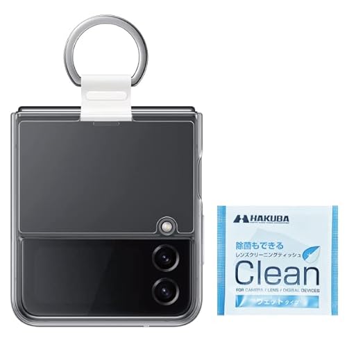 Galaxy Z Flip4 5G �P�[�X ���� �N���A�J�o�[ �����O�t Clear Slim Cover with Ring EF-OF721 �C�O�����i �X�}�z�N���[�i�[ �Z�b�g