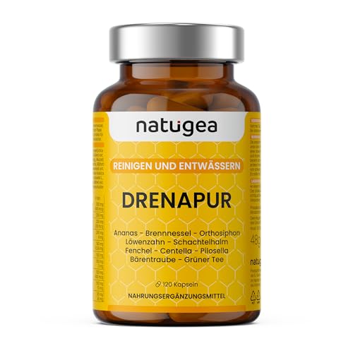 Entwässernd. Wassereinlagerungen, Cellulite und schwere Beine. DRENAPUR® 11 Wirkstoffe in 120 pflanzlichen Kapseln.