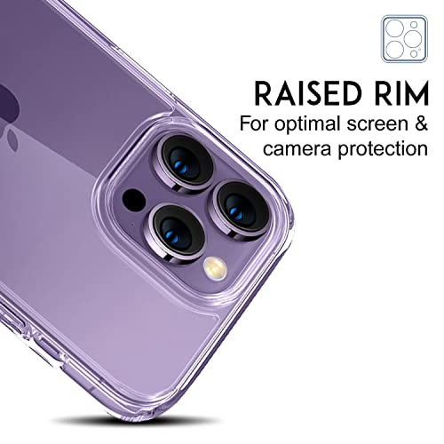 Image of GRIPP Neo Shock Absorbent Case Compatible with iPhone 14 Pro (6.1 inch) Drop Test Protection Ultra Tough Lightweight & Anti Shock Protection with Scratch Resistant Transparent Back Cover - Purple