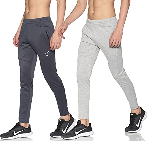 Image of TotzTouch Mens Regular Fit Stretchable Track Pant | Workout Pants| Gym Pants | Joggers | Lowers | Pajamas (Both Side Pockets with Zipper)