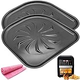 HEISENLIN Drip Tray for PowerXL Air Fryer, 2 PCS Upgraded Nonstick Oil Drip Pan Tray, Oven Drip Pan for 6QT 10QT PowerXL Vortex Air Fryer Oven Pro Plus, Dishwasher Safe