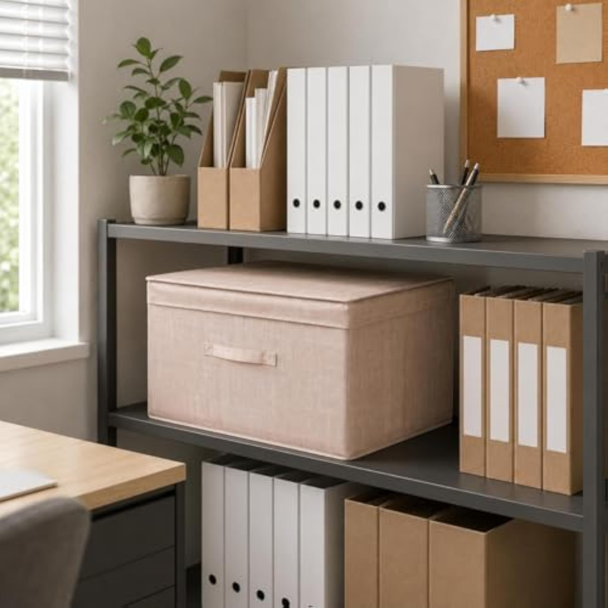 Reinforced Edges Foldable Storage Box for Organising