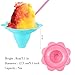 Boao 200 Pcs 5oz Colorful Flower Snow Cone Cup with Spoon Straw Flower Shaped Plastic Leakproof Shaved Ice Cream Bowl Reusable Snack Cups for Kid Birthday Hawaii Party Supplies, Easy Grip